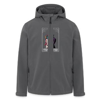 DER JOKER DER LIEBENDEN - Recycelte Männer Softshell-Jacke von Stanley/Stella - Anthrazit - Vorne - AI Model Male 185 light (185cm)