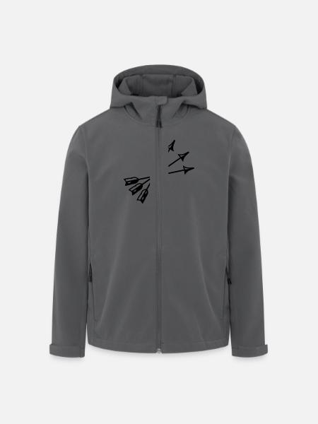 Pfeile - Recycelte Männer Softshell-Jacke von Stanley/Stella - Anthrazit
