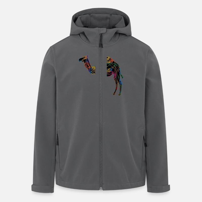 Kamel - Recycelte Männer Softshell-Jacke von Stanley/Stella - Anthrazit