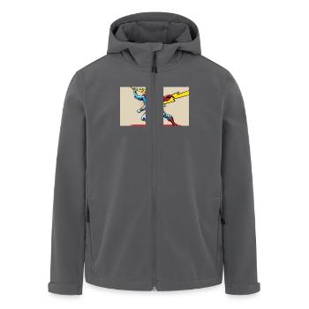 nVx Zeus 1 - Recycelte Männer Softshell-Jacke von Stanley/Stella - Anthrazit - Vorne - AI Model Male 185 light (185cm)