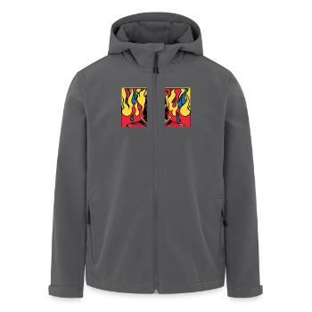 nVx Hades 2 - Recycelte Männer Softshell-Jacke von Stanley/Stella - Anthrazit - Vorne - AI Model Male 185 light (185cm)