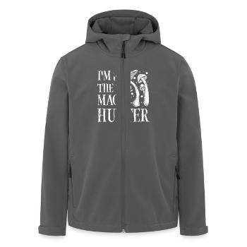 I'm the magic mushroom hunter - Recycelte Männer Softshell-Jacke von Stanley/Stella - Anthrazit - Vorne - AI Model Male 185 light (185cm)