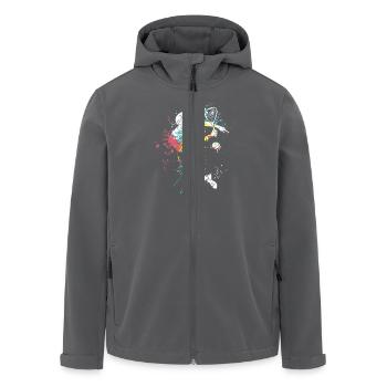 Splash art Squash sports for Squash player - Recycelte Männer Softshell-Jacke von Stanley/Stella - Anthrazit - Vorne - AI Model Male 185 light (185cm)