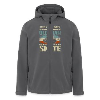 Let this old man show you how to skate - Recycelte Männer Softshell-Jacke von Stanley/Stella - Anthrazit - Vorne - AI Model Male 185 light (185cm)