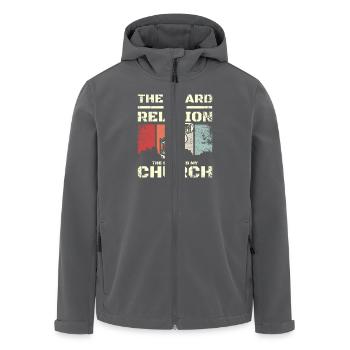 The board is my religion the street is my church - Recycelte Männer Softshell-Jacke von Stanley/Stella - Anthrazit - Vorne - AI Model Male 185 light (185cm)