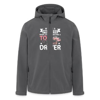 Girl prinzess tow truck driver - Recycelte Männer Softshell-Jacke von Stanley/Stella - Anthrazit - Vorne - AI Model Male 185 light (185cm)