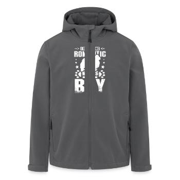I enjoy long romantic walks with my pekingese boy - Recycelte Männer Softshell-Jacke von Stanley/Stella - Anthrazit - Vorne - AI Model Male 185 light (185cm)