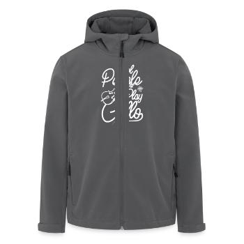 Cool people play cello - Recycelte Männer Softshell-Jacke von Stanley/Stella - Anthrazit - Vorne - AI Model Male 185 light (185cm)