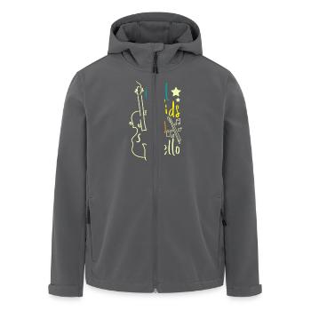 For Children Cool kids play cello - Recycelte Männer Softshell-Jacke von Stanley/Stella - Anthrazit - Vorne - AI Model Male 185 light (185cm)
