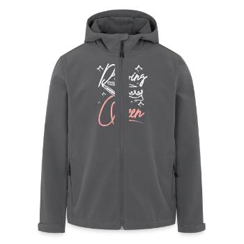 Artist Girl Drawing Queen - Recycelte Männer Softshell-Jacke von Stanley/Stella - Anthrazit - Vorne - AI Model Male 185 light (185cm)