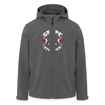 Wine making grape stomper - Recycelte Männer Softshell-Jacke von Stanley/Stella - Anthrazit - Vorne - AI Model Male 185 light (185cm)