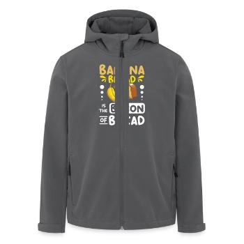 Banana bread is the bacon of bread - Recycelte Männer Softshell-Jacke von Stanley/Stella - Anthrazit - Vorne - AI Model Male 185 light (185cm)