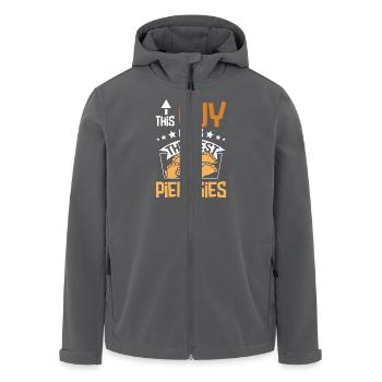 This guy makes the best pierogies - Recycelte Männer Softshell-Jacke von Stanley/Stella - Anthrazit - Vorne - AI Model Male 185 light (185cm)