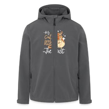 My cute little therapist gerbil - Recycelte Männer Softshell-Jacke von Stanley/Stella - Anthrazit - Vorne - AI Model Male 185 light (185cm)