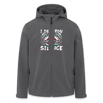 Maracas player I destroy silence - Recycelte Männer Softshell-Jacke von Stanley/Stella - Anthrazit - Vorne - AI Model Male 185 light (185cm)
