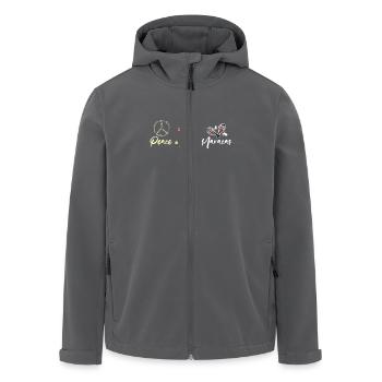 Peace love Maracas - Recycelte Männer Softshell-Jacke von Stanley/Stella - Anthrazit - Vorne - AI Model Male 185 light (185cm)