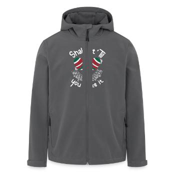 Shake it till you make it Maracas - Recycelte Männer Softshell-Jacke von Stanley/Stella - Anthrazit - Vorne - AI Model Male 185 light (185cm)