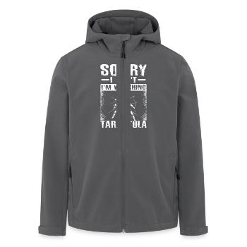 Sorry I can't watching my Tarantula - Recycelte Männer Softshell-Jacke von Stanley/Stella - Anthrazit - Vorne - AI Model Male 185 light (185cm)