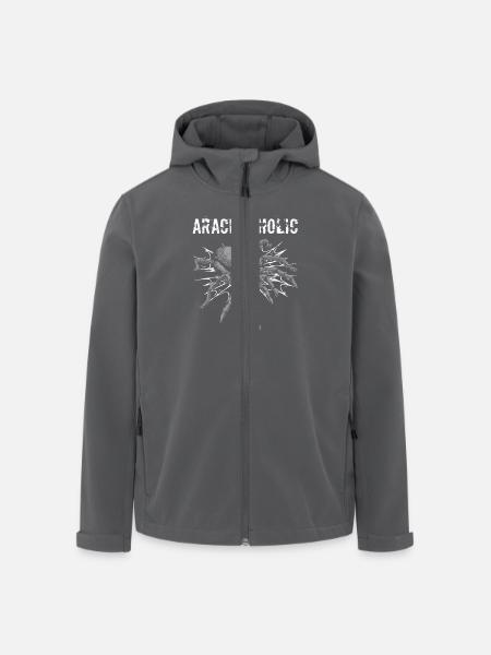 Love Tarantulas Hairy Spiders Arachnoholic - Recycelte Männer Softshell-Jacke von Stanley/Stella - Anthrazit