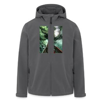 Termas Geométricas, Chile - Recycelte Männer Softshell-Jacke von Stanley/Stella - Anthrazit - Vorne - AI Model Male 185 light (185cm)