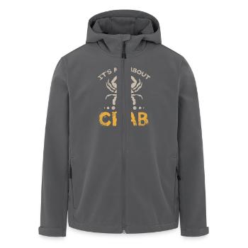 Crabbing It's all about the crab - Recycelte Männer Softshell-Jacke von Stanley/Stella - Anthrazit - Vorne - AI Model Male 185 light (185cm)