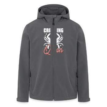 Girl Crab fishing Crabbing Queen - Recycelte Männer Softshell-Jacke von Stanley/Stella - Anthrazit - Vorne - AI Model Male 185 light (185cm)
