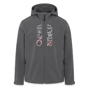 Never underestimate a girl with a oboe - Recycelte Männer Softshell-Jacke von Stanley/Stella - Anthrazit - Vorne - AI Model Male 185 light (185cm)
