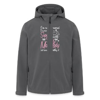 Super sexy mail lady - Recycelte Männer Softshell-Jacke von Stanley/Stella - Anthrazit - Vorne - AI Model Male 185 light (185cm)