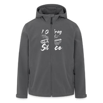 I destroy silence trombonist - Recycelte Männer Softshell-Jacke von Stanley/Stella - Anthrazit - Vorne - AI Model Male 185 light (185cm)