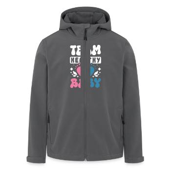 Team healthy baby - Recycelte Männer Softshell-Jacke von Stanley/Stella - Anthrazit - Vorne - AI Model Male 185 light (185cm)