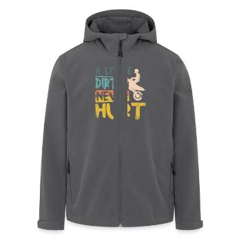 A little dirt never hurt dirt bike - Recycelte Männer Softshell-Jacke von Stanley/Stella - Anthrazit - Vorne - AI Model Male 185 light (185cm)