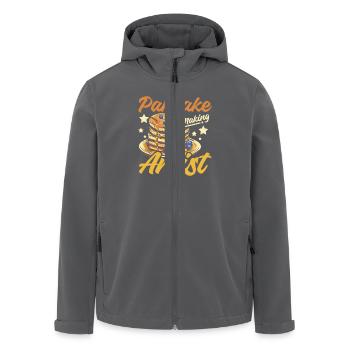 Pancake making artist - Recycelte Männer Softshell-Jacke von Stanley/Stella - Anthrazit - Vorne - AI Model Male 185 light (185cm)