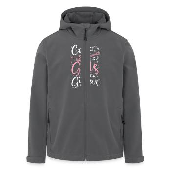 Cool girls play guitar - Recycelte Männer Softshell-Jacke von Stanley/Stella - Anthrazit - Vorne - AI Model Male 185 light (185cm)