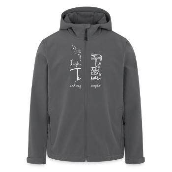 I like my Timpani and maybe 3 people - Recycelte Männer Softshell-Jacke von Stanley/Stella - Anthrazit - Vorne - AI Model Male 185 light (185cm)
