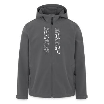 Playing guitar makes my day - Recycelte Männer Softshell-Jacke von Stanley/Stella - Anthrazit - Vorne - AI Model Male 185 light (185cm)