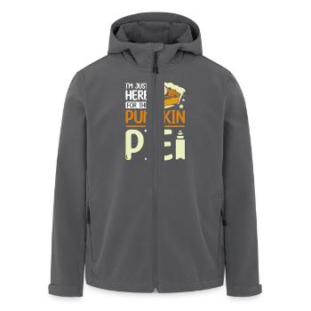 I'm just here for the Pumpkin pie - Recycelte Männer Softshell-Jacke von Stanley/Stella - Anthrazit - Vorne - AI Model Male 185 light (185cm)