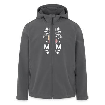 Mothers day Best hermit crab mom ever - Recycelte Männer Softshell-Jacke von Stanley/Stella - Anthrazit - Vorne - AI Model Male 185 light (185cm)