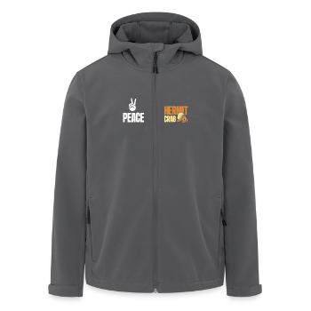 Peace love hermit crab - Recycelte Männer Softshell-Jacke von Stanley/Stella - Anthrazit - Vorne - AI Model Male 185 light (185cm)