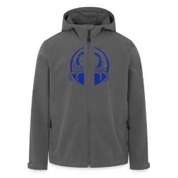 DJ Oktopus Mischpult Club Musik Party feiern Spaß - Recycelte Männer Softshell-Jacke von Stanley/Stella - Anthrazit - Vorne - AI Model Male 185 light (185cm)
