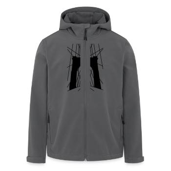Brooklyn Bridge - Recycelte Männer Softshell-Jacke von Stanley/Stella - Anthrazit - Vorne - AI Model Male 185 light (185cm)