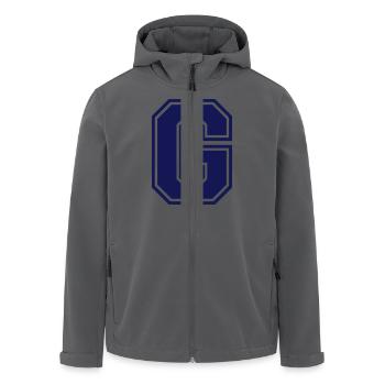 g - Recycelte Männer Softshell-Jacke von Stanley/Stella - Anthrazit - Vorne - AI Model Male 185 light (185cm)