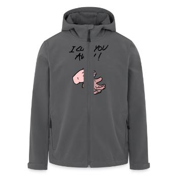 Applaus - Recycelte Männer Softshell-Jacke von Stanley/Stella - Anthrazit - Vorne - AI Model Male 185 light (185cm)