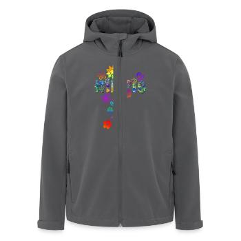 HIPPIE - Recycelte Männer Softshell-Jacke von Stanley/Stella - Anthrazit - Vorne - AI Model Male 185 light (185cm)