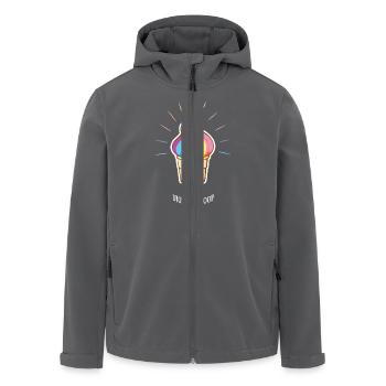unicorn shirt, unicorn poop - Recycelte Männer Softshell-Jacke von Stanley/Stella - Anthrazit - Vorne - AI Model Male 185 light (185cm)