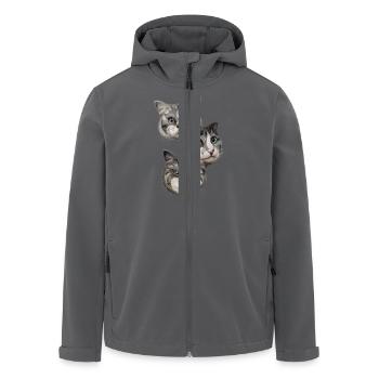 KÜSSE - Recycelte Männer Softshell-Jacke von Stanley/Stella - Anthrazit - Vorne - AI Model Male 185 light (185cm)