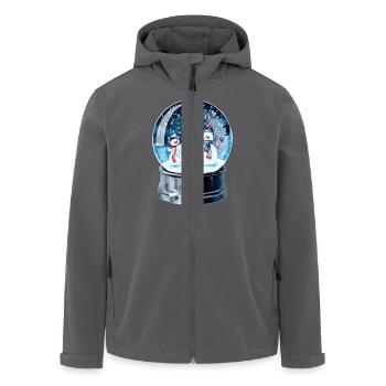 Weihnachten Schneekugel - Recycelte Männer Softshell-Jacke von Stanley/Stella - Anthrazit - Vorne - AI Model Male 185 light (185cm)