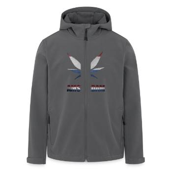 Amsterdam - Recycelte Männer Softshell-Jacke von Stanley/Stella - Anthrazit - Vorne - AI Model Male 185 light (185cm)