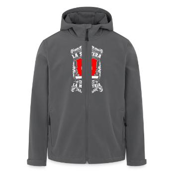 La Svizzera - Il mio paese - La mia patria - Recycelte Männer Softshell-Jacke von Stanley/Stella - Anthrazit - Vorne - AI Model Male 185 light (185cm)
