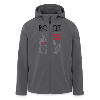 robot2_3c - Recycelte Männer Softshell-Jacke von Stanley/Stella - Anthrazit - Vorne - AI Model Male 185 light (185cm)