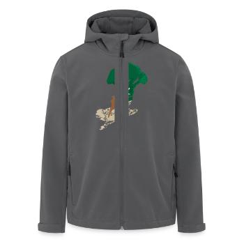 Endgegner Brokkoli - Recycelte Männer Softshell-Jacke von Stanley/Stella - Anthrazit - Vorne - AI Model Male 185 light (185cm)